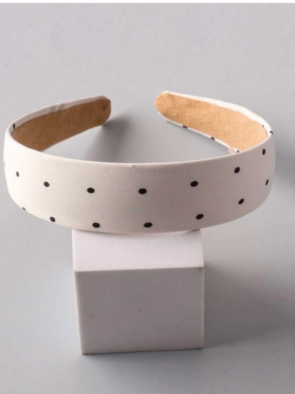 A541. Polka Dot Wide Fabric Headband - Multiple Colors